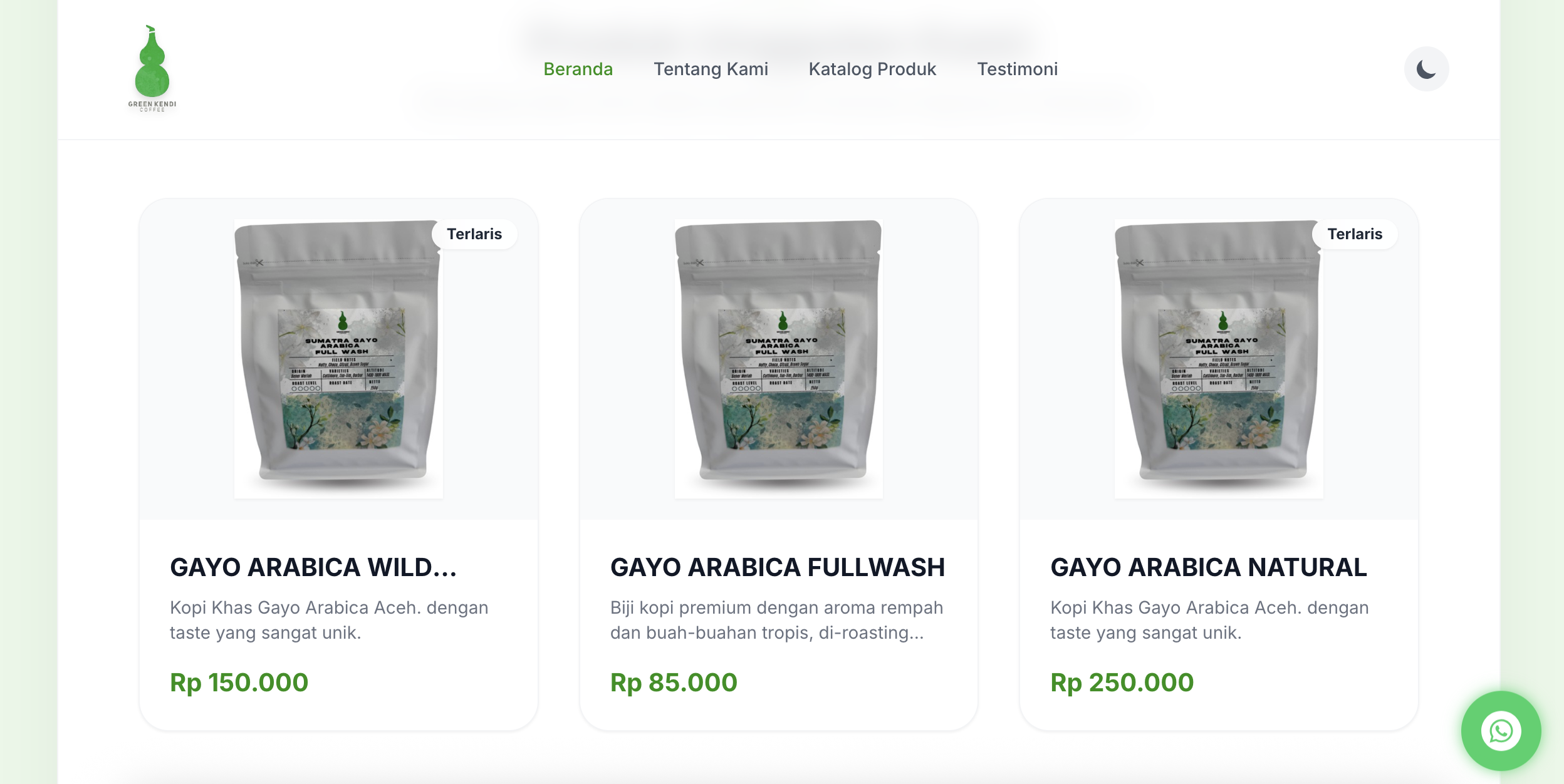 Tampilan Katalog