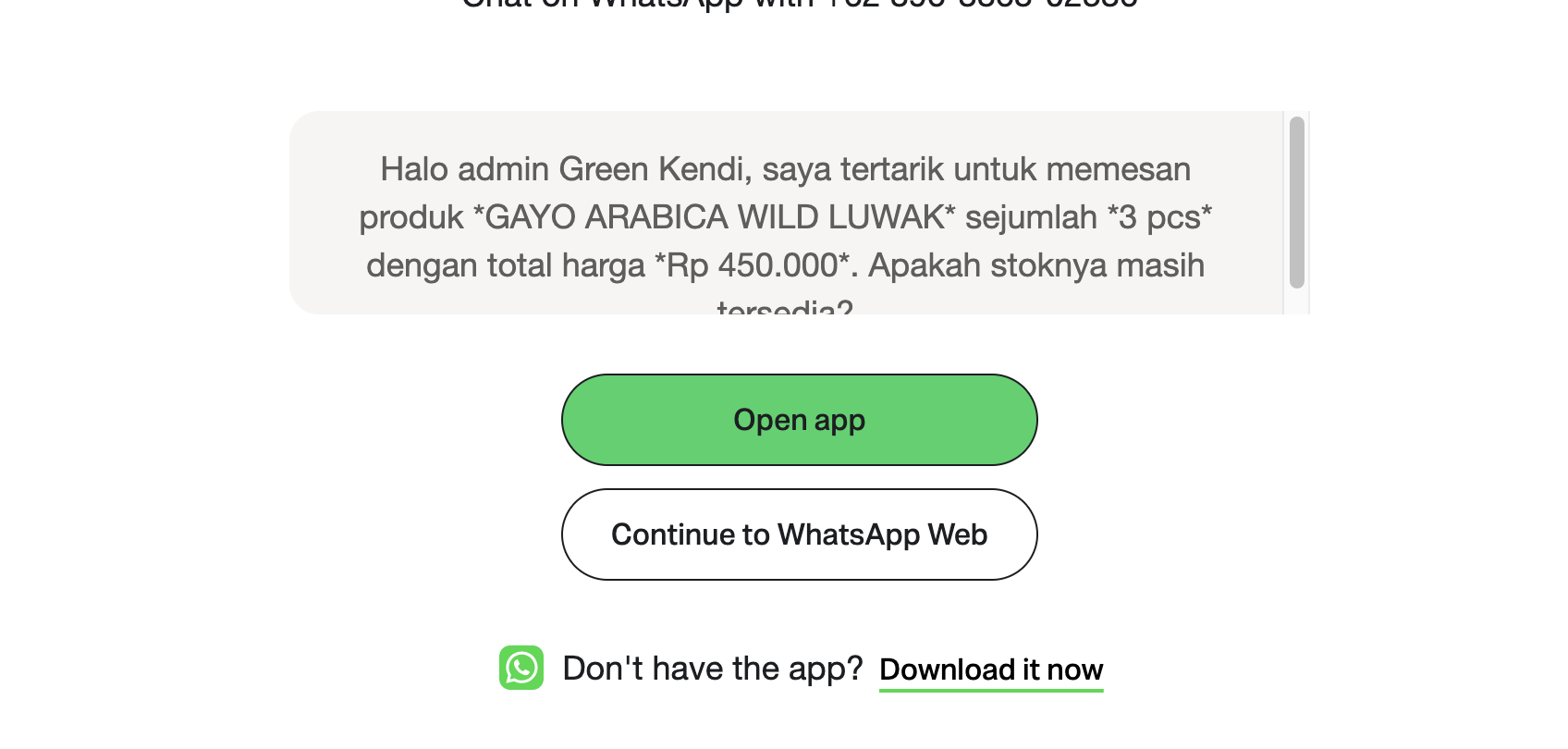 Pesan Masuk WA